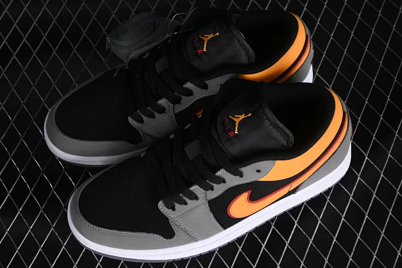 All categories Air Jordan Jordan series basketball shoes Air Jordan 1 Low Air Jordan 1 Low "Black Orange" AJ1 Joe 1 light stone black and yellow FN7308-008